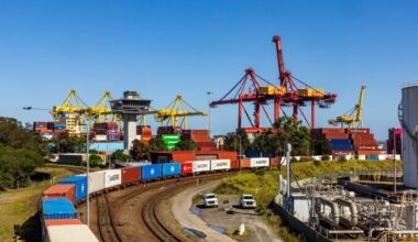 Shipping containers at Port Botany