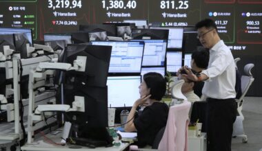 World shares are mixed as Tokyo's benchmark jumps on tariff news