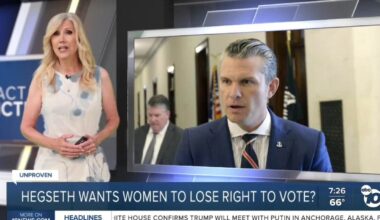Defense Secretary Pete Hegseth believes women shouldn't have right to vote?