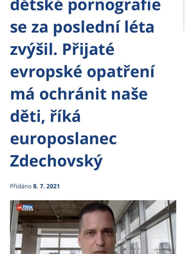 TIL, Tomáš Zdechovský (KDU-ČSL) je zastánce chat control.