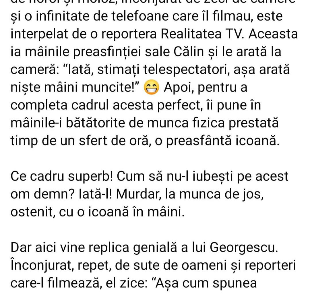 Mihai Bendeac a devenit fan Călin Georgescu