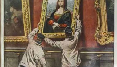 Tra il 21 e il 22 agosto 1911 l'italiano Vincenzo Peruggia rubò la Gioconda di Leonardo da Vinci mettendo a segno il furto d'arte più famoso della storia.