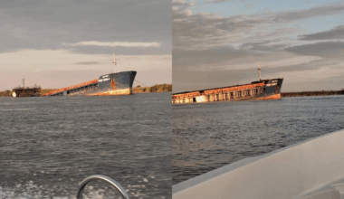 Ukraine’s military destroyed the cargo ship Port Olya 4 in Russia’s Astrakhan region, a vessel used to ferry Shahed drone components and ammunition from Iran