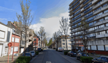 De Voorhavenlaan in Oostende, waar de schietpartij gebeurde.