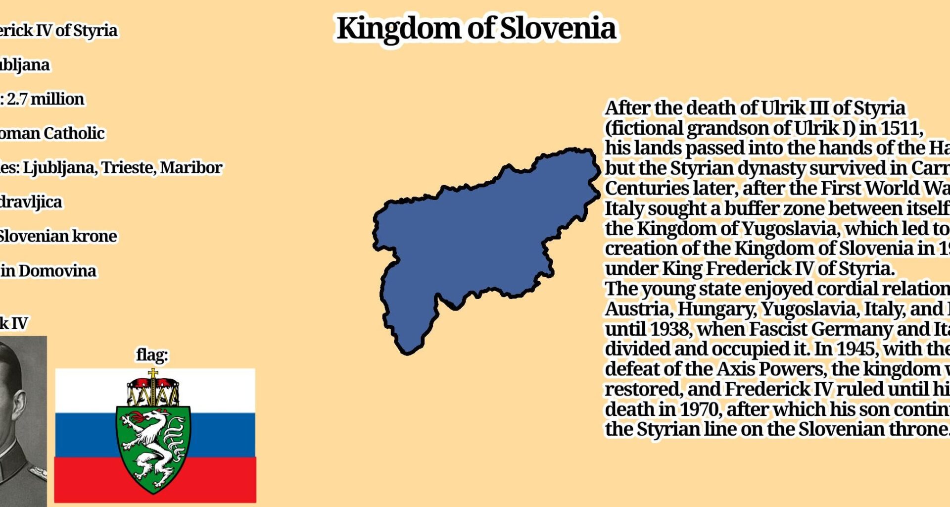 Since I can't post two pictures at once for some reason..here is the kingdom of Slovenia