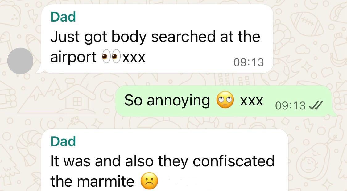 They confiscated the Marmite