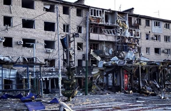 Multiple strikes hit Zaporizhzhia damaging industrial sites and residential buildings across city