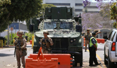 California says Trump sent military to ‘silence’ L.A. protests