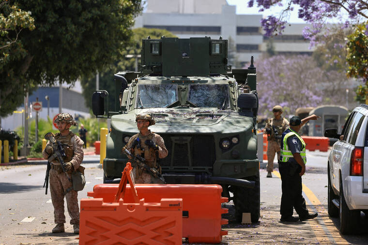California says Trump sent military to ‘silence’ L.A. protests