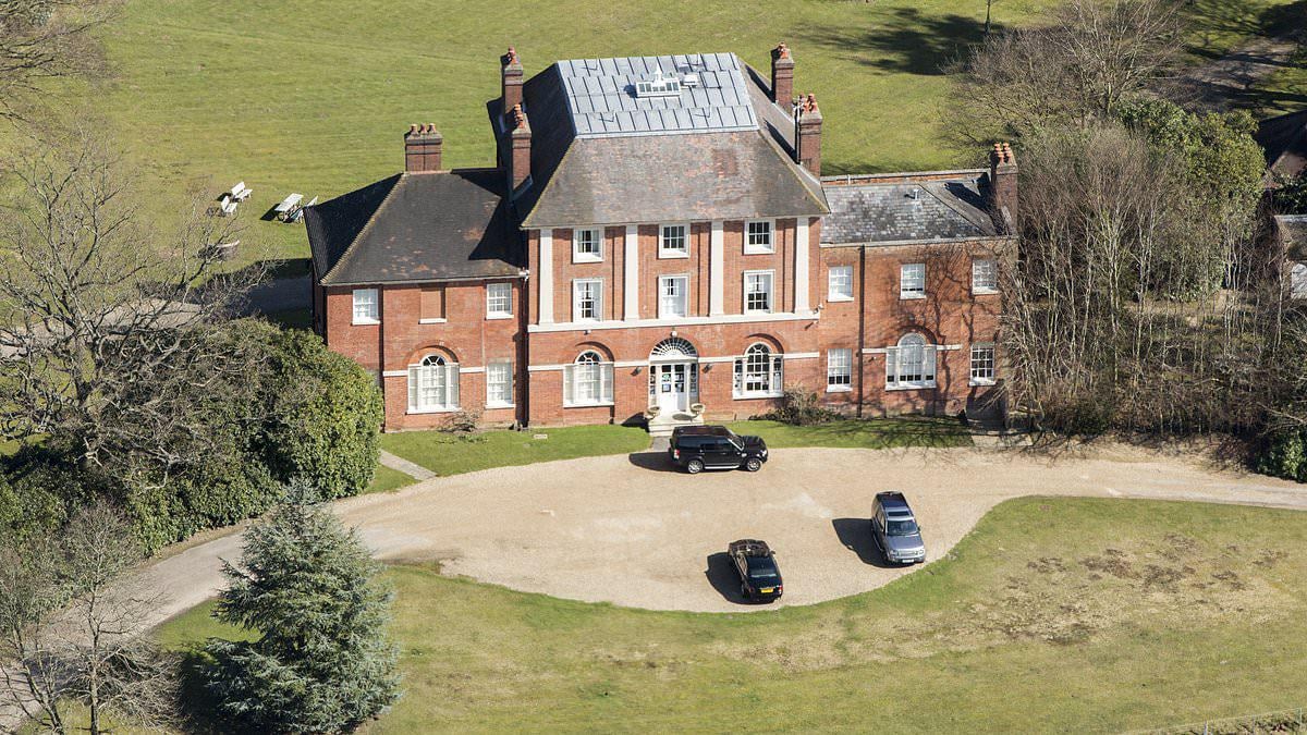 Two families vacate cottages next to eight-bed Windsor mansion with tennis court and ballroom to make way for the Waleses (they were given another place to live)