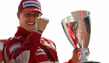 On this day: 2000. Michael Schumacher becomes the first German to smile.