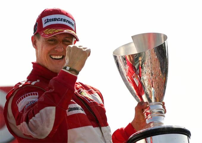 On this day: 2000. Michael Schumacher becomes the first German to smile.