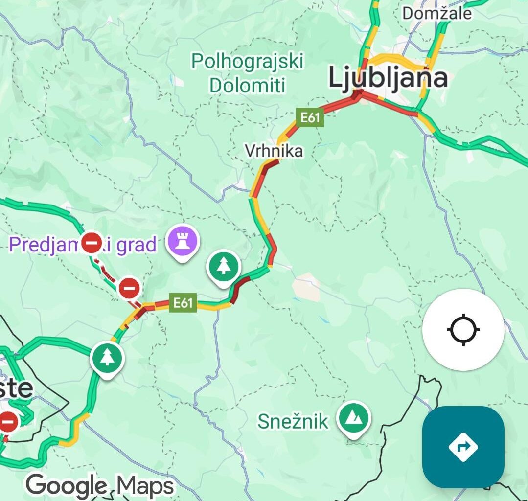 Povprečen dan na primorski avtocesti