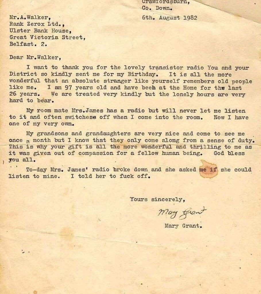 43 years ago today since the greatest letter ever penned in these parts.