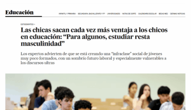 Para algunos, estudiar resta masculinidad