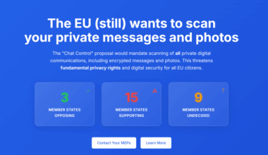 O que pensam sobre o “Chat Control” da UE?