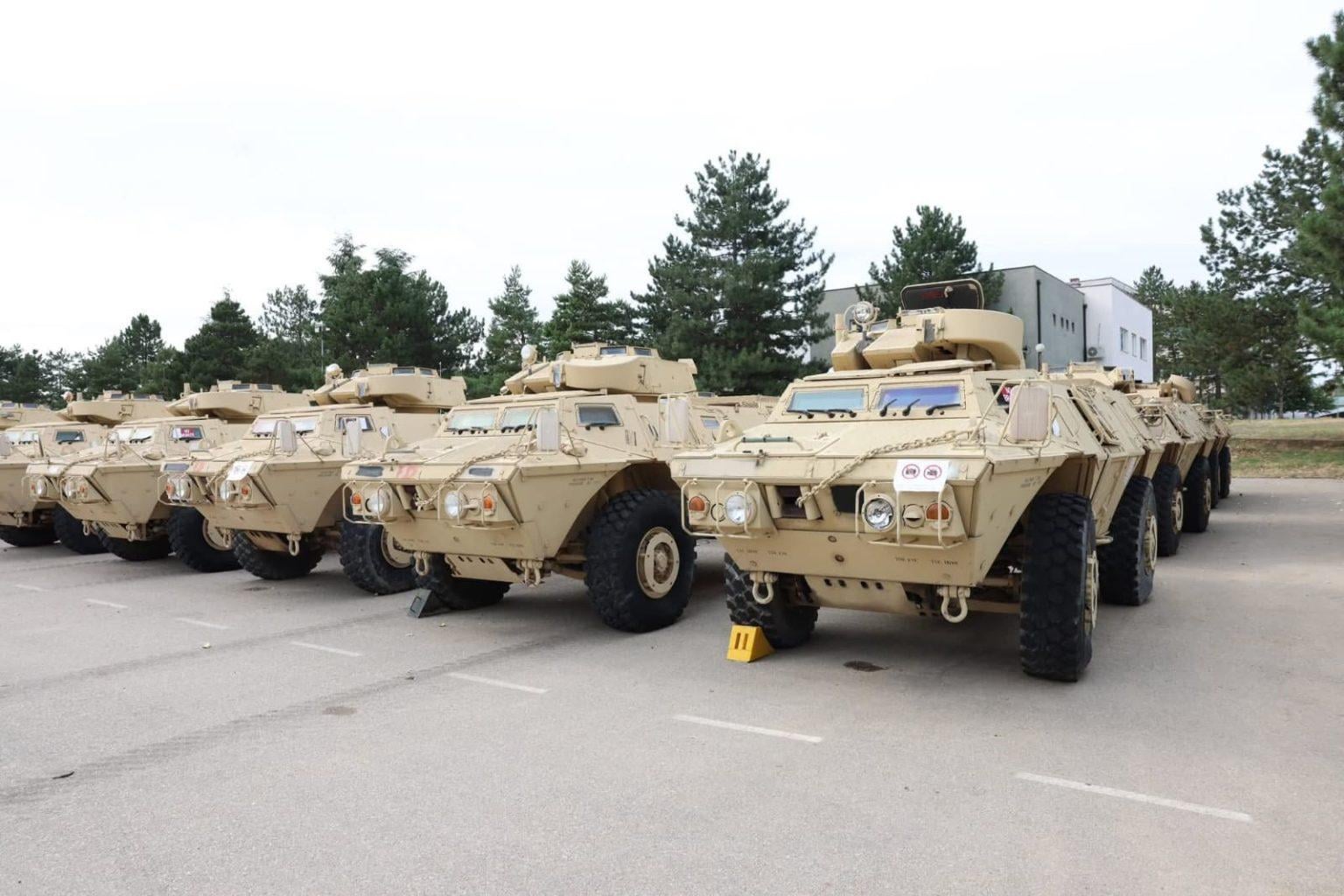 Kosovo has received 50 armored vehicles from USA
