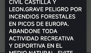 Acabamos de recibir está alerta de protección civil