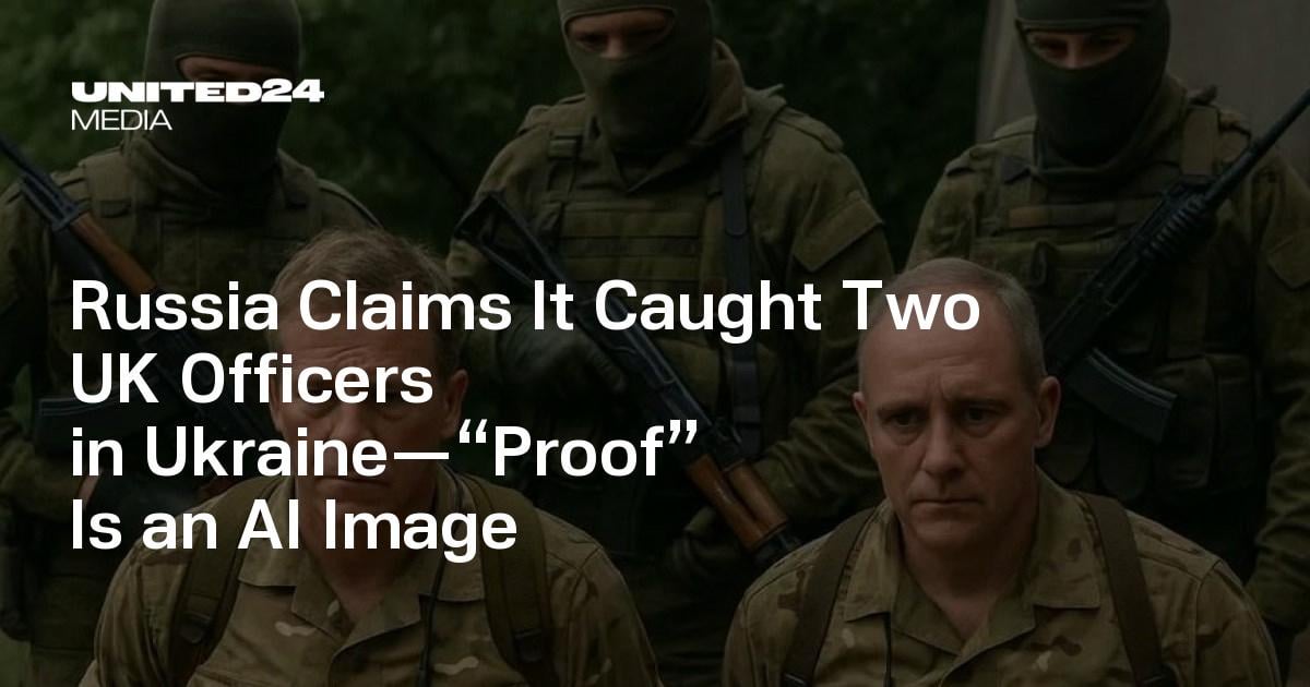 Russia Claims It Caught Two UK Officers in Ukraine—“Proof” Is an AI Image