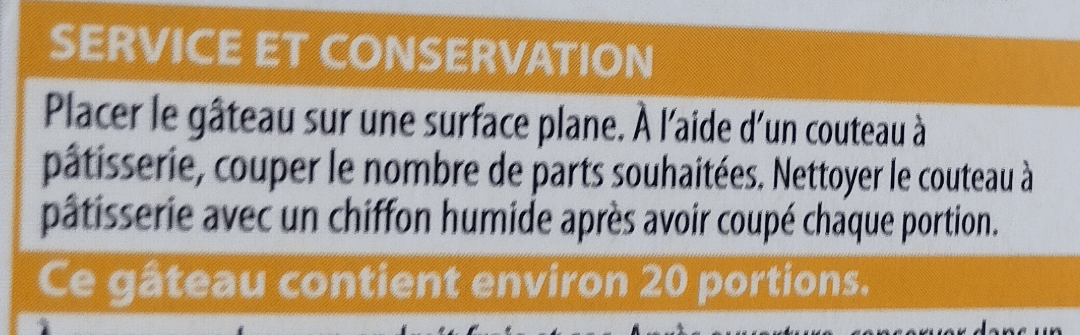 Tuto pour couper un gâteau