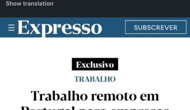 Diretor português acha perigoso trabalhar remotamente para empresas estrangeiras (e odeia o trabalho remoto)