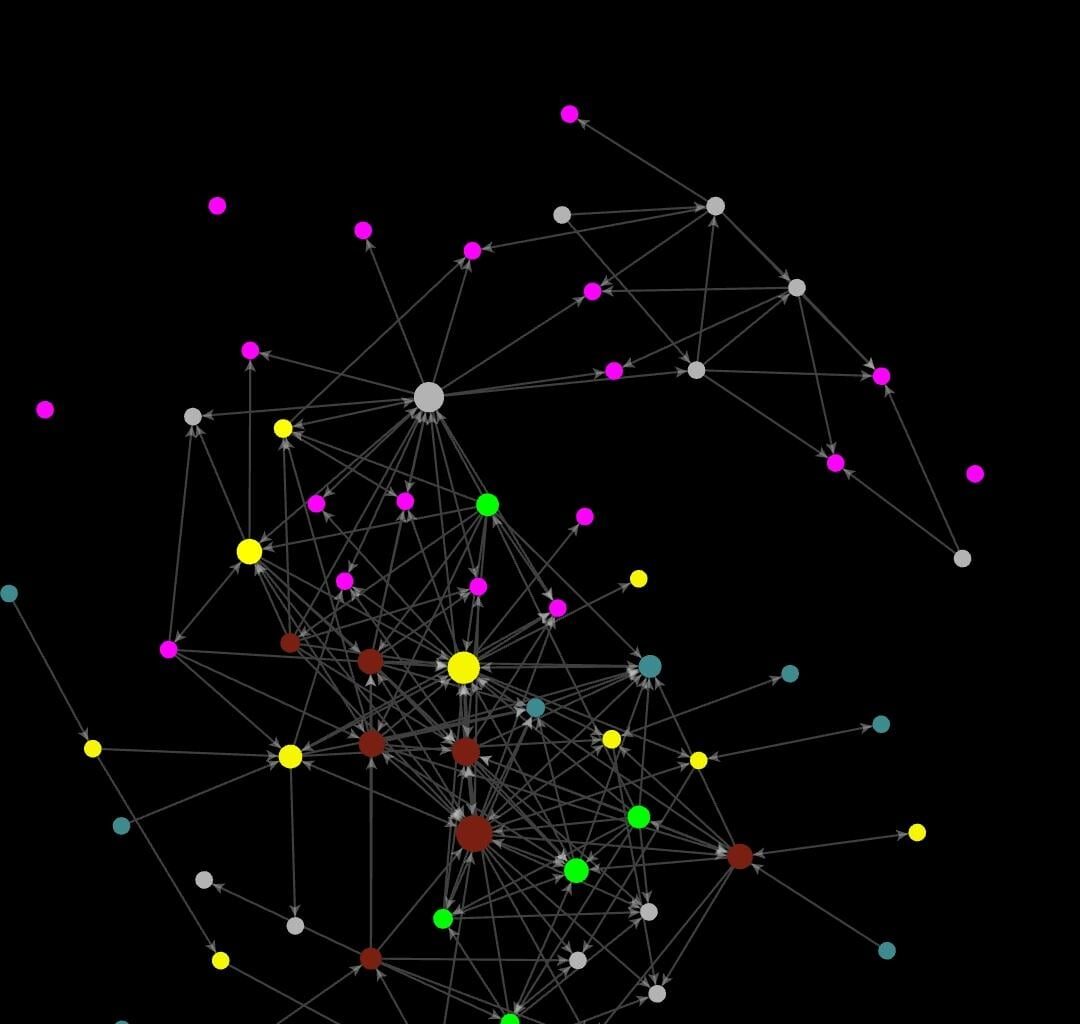 [OC] The cascading file folders naturally became a galaxy