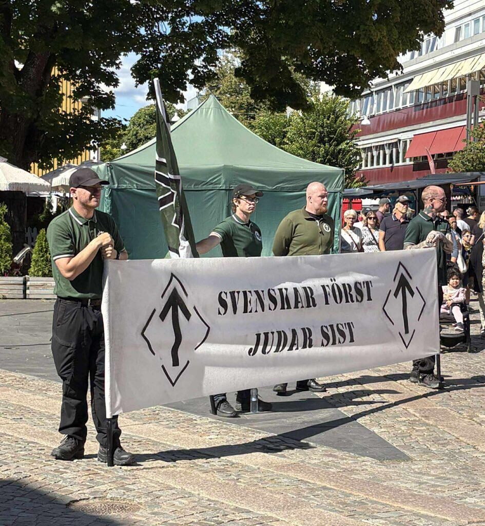 Helgens stadsfest i Växjö, som har massa barnaktiviter. Men inget hämmar judehatsklubben.