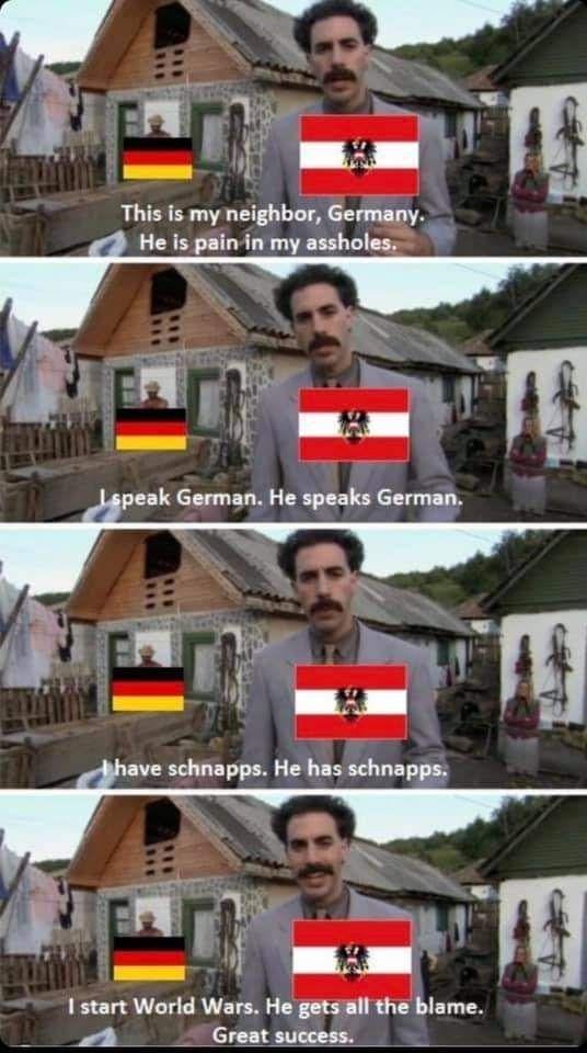 60% of Germany history has been shaped by Austrian