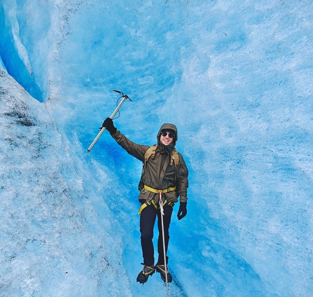 Blue ice glacier Hike, awesome experience