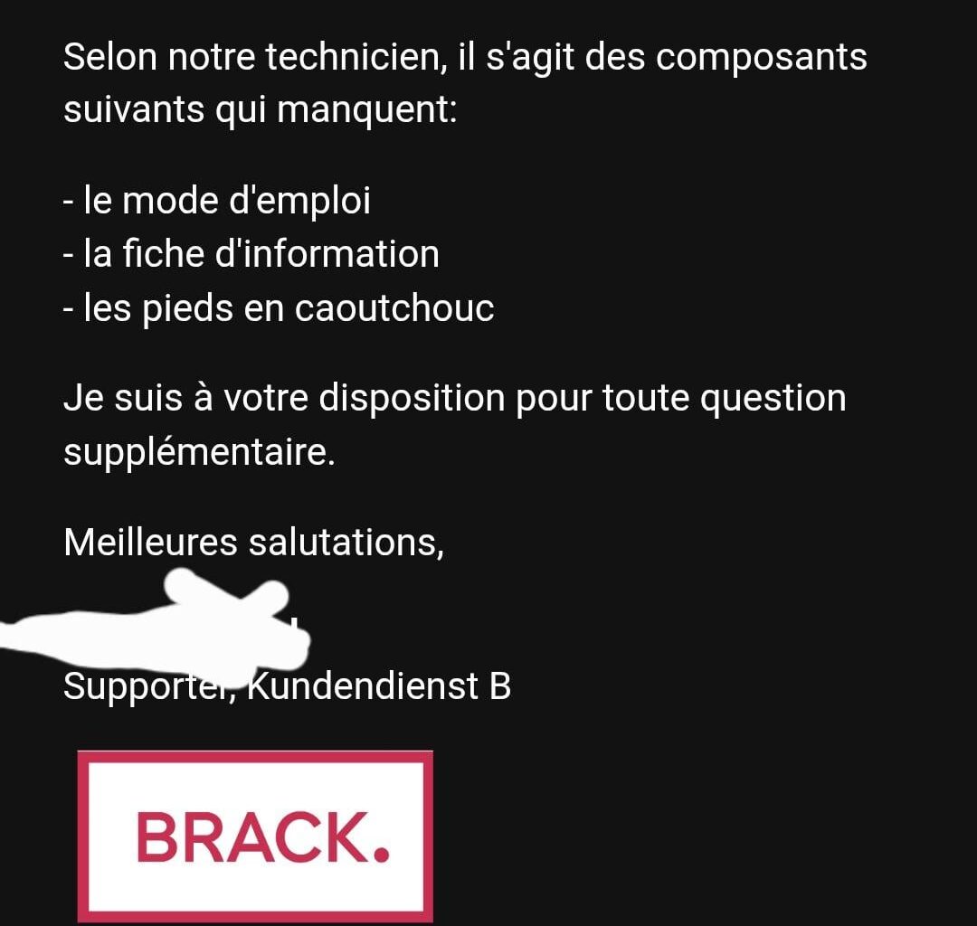 Brack.CH SAV desastreux...