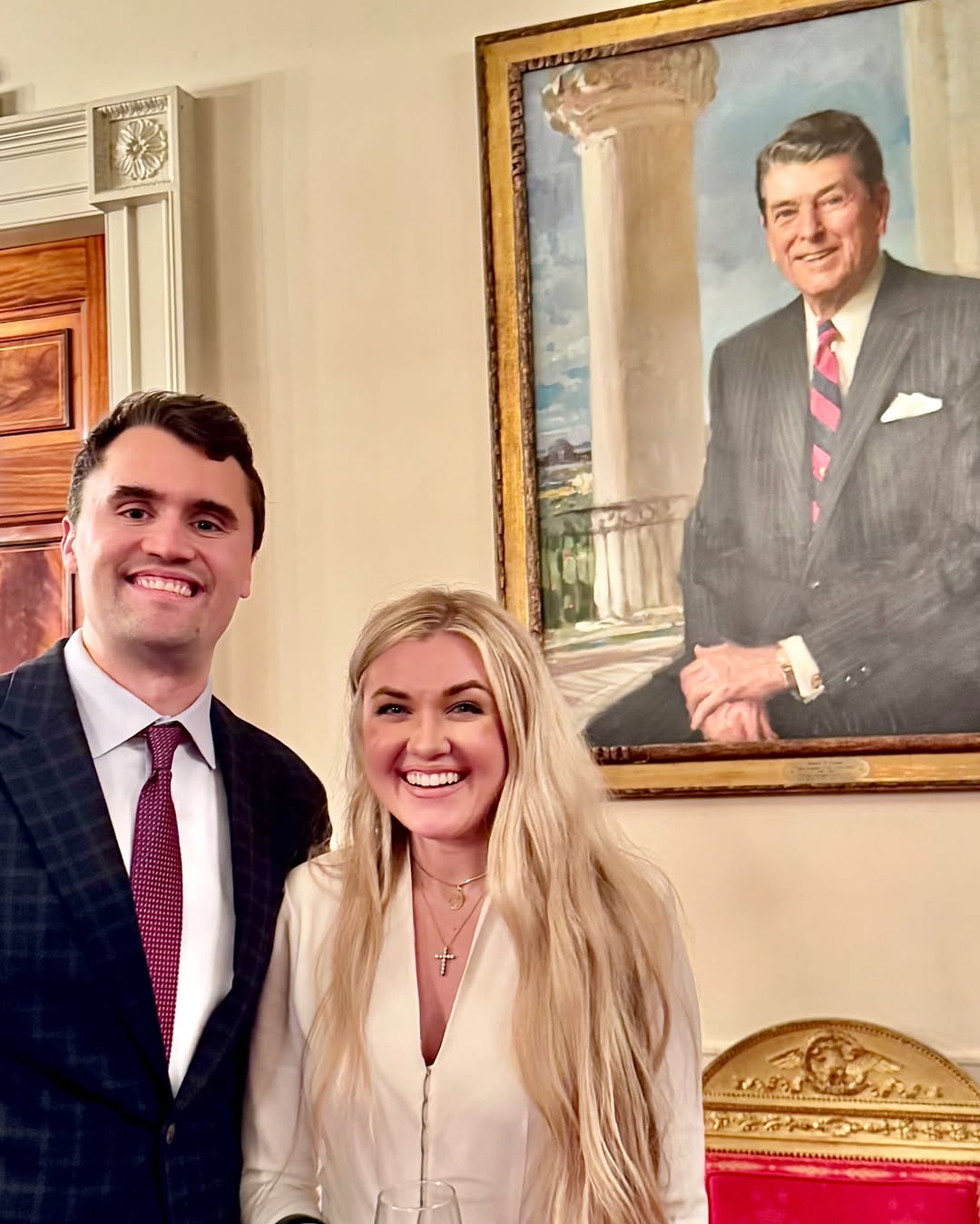 Charlie Kirk and his wife Erika.