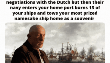 "Britannia Rules the waves" except when they underestimate the Dutch and mess with their spice trade (Raid on Medway 1667)