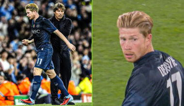 Hij leek het zelf niet te kunnen geloven: De Bruyne na amper 26 minuten geslachtofferd bij terugkeer in Manchester