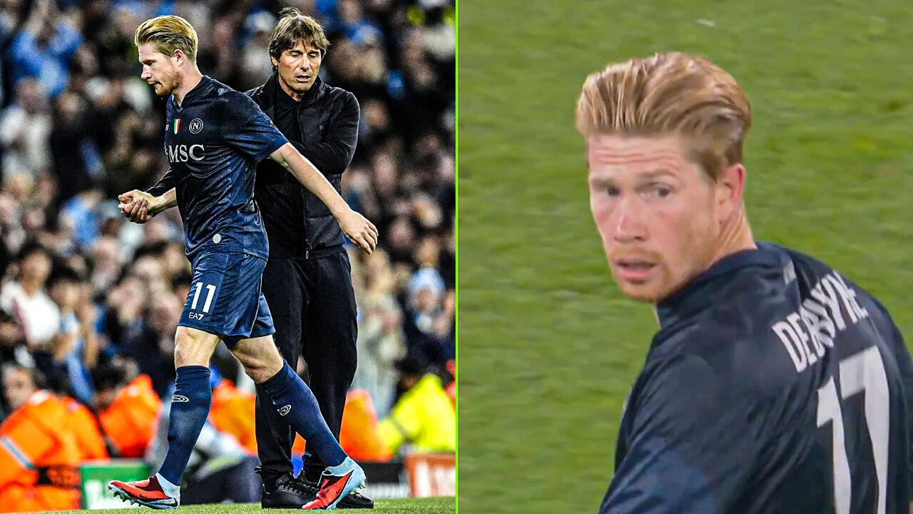 Hij leek het zelf niet te kunnen geloven: De Bruyne na amper 26 minuten geslachtofferd bij terugkeer in Manchester