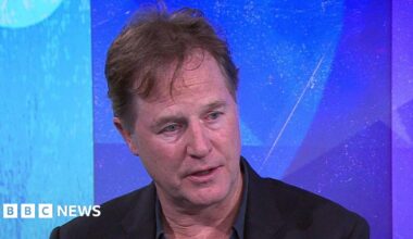 Nick Clegg being interviewed