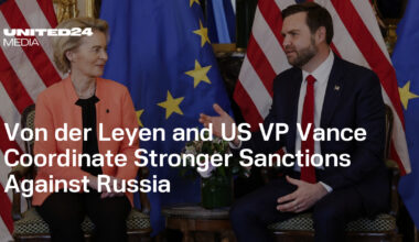 Von der Leyen and US VP Vance Coordinate Stronger Sanctions Against Russia — UNITED24 Media