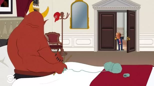 Satan and Trump in South Park