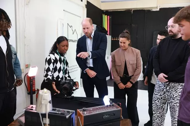 Prince William at a youth organisation in South London 