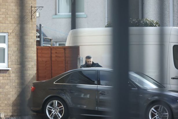 Ali Khdir photographed outside the Fast Track Hand Car Wash in Pontygwindy Road, Caerphilly