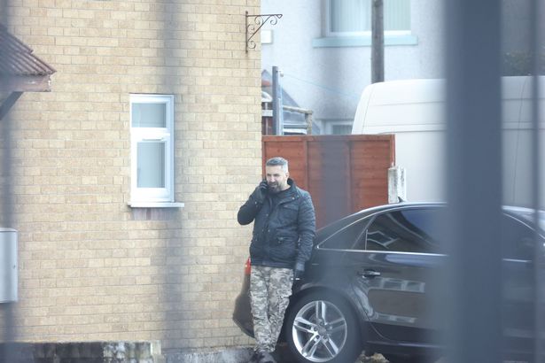 Ali Khdir photographed outside the Fast Track Hand Car Wash in Pontygwindy Road, Caerphilly
