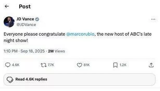 Twitter/X screenshot