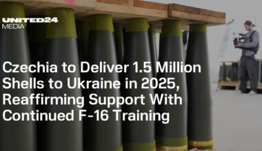 Czechia to Deliver 1.5 Million Shells to Ukraine in 2025, Reaffirming Support With Continued F-16 Training — UNITED24 Media