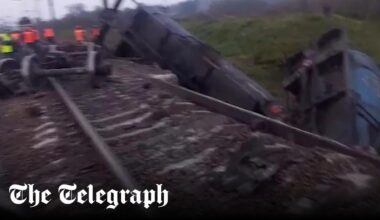 'Saboteurs' derail trains and blow up Russian soldiers