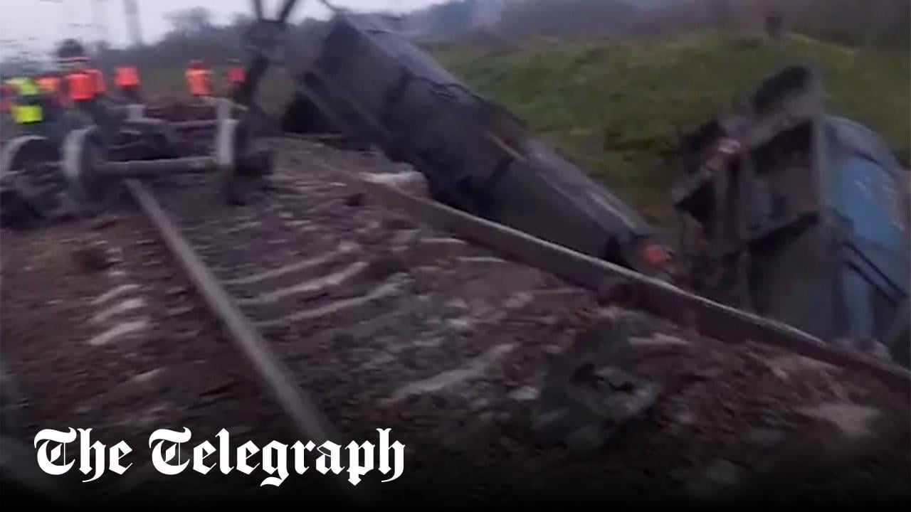 'Saboteurs' derail trains and blow up Russian soldiers