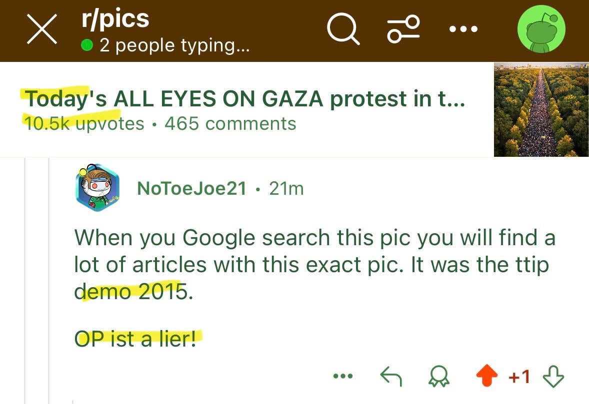 Top photo in r/Pics is fake