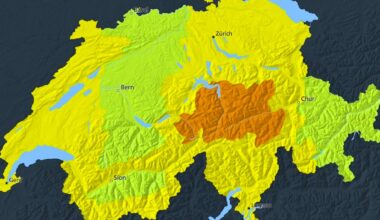 Bund warnt vor erheblichem Dauerregen in den zentralen Alpen