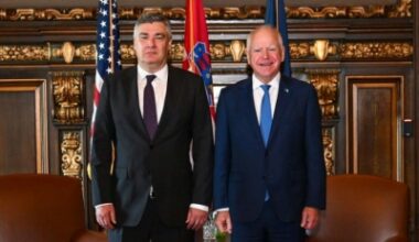 President Milanović Visits Minnesota, Meets Governor Walz and National Guard Leaders