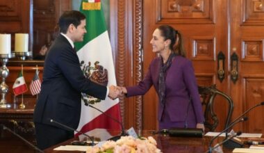 US Secretary of State Rubio and Mexican President Sheinbaum unveil security pact