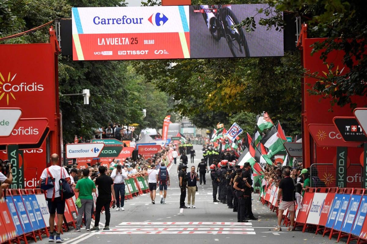 Vuelta a Espana stage 11 cut short due to pro-Palestine protest