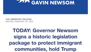 Newsom to Sign Anti-Trump Immigration Bill